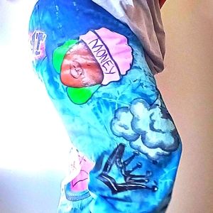 Hand painted denim Streetwear